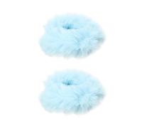 2 elastici per capelli pelosi - elastici per capelli per ragazze, elastici per capelli di coniglio sintetici, elastici per coda di cavallo, per donne o ragazze