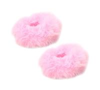 2 elastici per capelli pelosi - elastici per capelli per ragazze, elastici per capelli di coniglio sintetici, elastici per coda di cavallo, per donne o ragazze