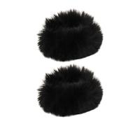2 elastici per capelli pelosi - elastici per capelli per ragazze, elastici per capelli di coniglio sintetici, elastici per coda di cavallo, per donne o ragazze