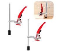 2 elementi di serraggio da 20 mm per tavoli multifunzionali, morsetti a leva, morsetti in lega di alluminio, supporto per pressa da tavolo per banco da lavoro, morsetti a sgancio rapido, per