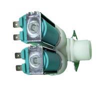 2 elettrovalvole solenoidi for acqua da 3/4" 110, una in due uscite, normalmente chiuse, utilizzate for lavatrice Resistenza all'alta pressione