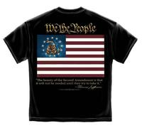 2° Emendamento Noi Il Popolo Thomas Jefferson Bandiera Americana T Shirt RN2366