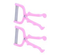 2 Epilatore Abs in Acciaio Manuale Pezzi per Peli del Viso | Rimozione Dalla Radice, Pulizia Delicata, Elimina Peli Superflui del Viso, Set Pratico da Due Pezzi