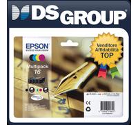 2 EPSON MULTIPACK 16 ORIGINALI CARTUCCE INKJET CMYK WF-2010W 2510 2520 2530 2540