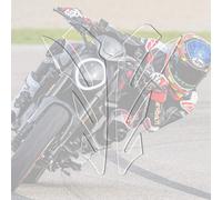 2 Esclusivi Adesivi 3D Protezione Laterale Serbatoio Trasparente Per Moto