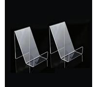 2 espositori decorativi in acrilico trasparente per fiere, mostre, eventi, matrimoni, decorazione minimalista, divisori per librerie