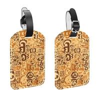 2 etichette per bagagli, 11,4 x 7,1 cm, in pelle PU, per borse da viaggio, con copertura per la privacy, lettere e numeri