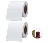 2 etichette termiche adesive impermeabili T50M Pro, 240 pezzi per rotolo, nero su bianco, compatibili con etichettatrici SUPVAN, per prodotti alimentari e neonati