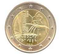 2 Euro Moneta Italia 2009 Louis Braille Moneta commemorativa € IT0RCO412
