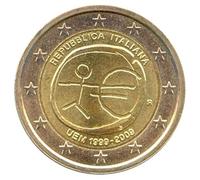2 Euro Moneta Italia 2009 UEM Moneta commemorativa € IT0RCO413