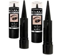 2 Eyeliner Kajal Nero Intenso - Kohl Occhi Look Profondo - Formula Morbida e Facile da Applicare