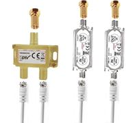 2-Fach Distributore Antenna Splitter Con 40dB (2 X 20dB) Sat Amplificatore
