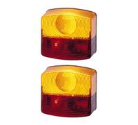 2 Fanalini Di Luce Posteriore Destro Con Luce Di Freno HELLA Per Ecc. CASE IH