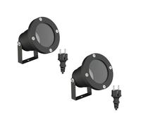 2 faretti da giardino DUK per esterni IP65 spina nero 1x GU10 max 15W