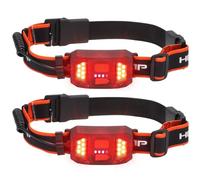 2 fari a LED, impermeabili, ricaricabili tramite USB, con luci posteriori, per corsa, ciclismo, campeggio, pesca