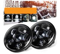 2 Fari Faro Proiettore Hi-Lo Beam LED 5,75"" 5-3/4"" Principale Pollici Per Moto