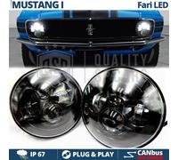 2 FARI LED 7'' PER FORD MUSTANG MK1 Anabbaglianti + Abbaglianti +Posizione 6500K