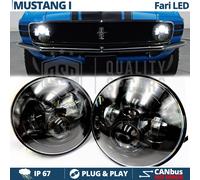2 FARI LED 7'' PER FORD MUSTANG MK1 Anabbaglianti + Abbaglianti +Posizione 6500K