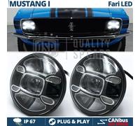 2 FARI LED 7'' PER FORD MUSTANG MK1 Luci Anabbaglianti + Abbaglianti + DRL 6500K