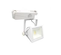 2 Faro proiettore orientabile 30w luce bianca naturale faretto led cob binario [EEK: A+++]