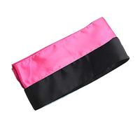 2 fasce avvolgenti per capelli con bordo in raso, sciarpa per la posa della parrucca, fascia per capelli per donne e ragazze, trucco, yoga, sport, parrucche frontali in pizzo (colore: rosa rosso)