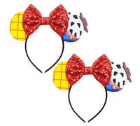 2 Fasce Carine, Fasce Per Ragazze, Fasce Creative Con Paillettes, Fasce Per Decorazioni Per Feste, Accessori Per Capelli, Accessori Di Abbigliamento