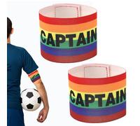 2 fasce da capitano, da calcio, da capitano, da capitano, da capitano regolabile, per molti sport