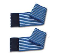 2 fasce elastiche blu universali regolazione a strappo lunghezza 80Cm per elettrodi elettrostimolazione ionoforesi