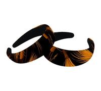 2 fasce imbottite per capelli con scopa di Halloween, alla moda, spesse, larghe, per donne e ragazze, accessori per capelli in velluto