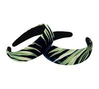 2 fasce larghe per capelli con foglie di palma della giungla tropicale, imbottite, spesse, elastiche, carine, fasce per capelli