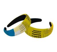 2 fasce larghe per capelli, geometria astratta, imbottite, spesse, elastiche, graziose, fasce per capelli a turbante