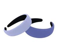 2 fasce larghe per capelli in velluto, motivo auto semplice e alla moda, fasce elastiche per capelli, da donna, 2 misure