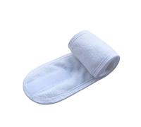 2 fasce larghe regolabili per capelli, per yoga, spa, bagno, doccia, trucco, lavaggio viso, cosmetici, fascia per donne e donne, accessori per il trucco (bianco)