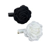 2 Fasce per capelli a forma camelia Colorate Cravatte per capelli da donna Elastiche Supporti per coda cavallo Fasce per capelli per telefonica Fasce per ponytair per gioielli
