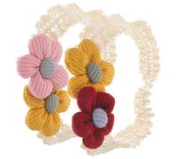 2 fasce per capelli con design per acconciature comode e carine per neonati, anni, fiocchi per capelli per occasioni speciali e abbigliamento quotidiano