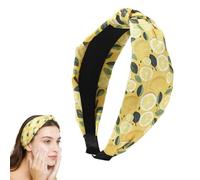 2 fasce per capelli con nodo al limone, da donna, antiscivolo, con nodo, accessori estivi per capelli per ragazze, fascia perfetta per insegnanti (E)