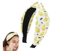 2 fasce per capelli con nodo al limone, da donna, antiscivolo, con nodo, accessori estivi per capelli per ragazze, fascia perfetta per insegnanti (C)