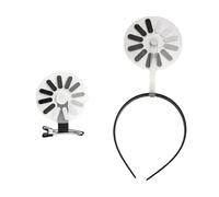 2 fasce per capelli con simboli rotanti, comode, per ragazze e donne, perfette come accessori per lo styling delle foto