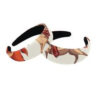 2 fasce per capelli da donna, antiscivolo, West Wild Cowboys, cavalli, rodeo, graziose, fasce per capelli spesse e larghe, accessori per capelli