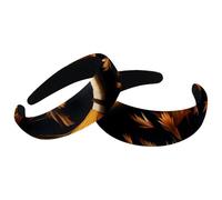 2 fasce per capelli da donna, con scopa per Halloween, antiscivolo, per trucco, fascia larga per capelli a turbante per la doccia
