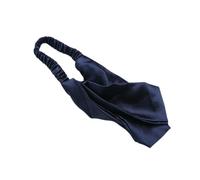 2 fasce per capelli da donna in seta artificiale, fascia per capelli con elastico, per uso quotidiano, blu navy