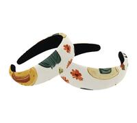 2 fasce per capelli da donna, vintage, per capelli selvaggi western, cowboy, cactus, erba, antiscivolo, spesse, imbottite, cerchietti per capelli larghi