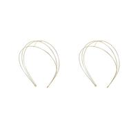 2 fasce per capelli dorate da donna - 3 strati, antiscivolo - Accessorio per
