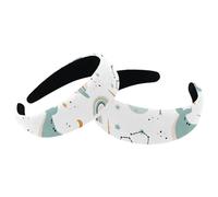 2 fasce per capelli imbottite in velluto a forma di balena, vintage, spesse, larghe, antiscivolo, accessori per capelli da donna