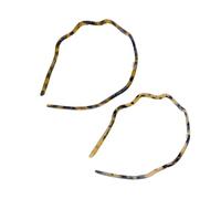 2 fasce per capelli in acetato con design a forma di increspature, comode fasce per capelli antiscivolo, accessori per capelli per adulti e adolescenti, uso quotidiano, donne e bambini, eventi casual