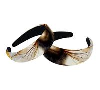 2 fasce per capelli in velluto a forma di ape, alla moda, per donne e ragazze