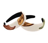 2 fasce per capelli in velluto a turbante, con motivo Wild West, cappelli da cowboy, stivali, alla moda, fasce elastiche per capelli, da donna, 2 misure