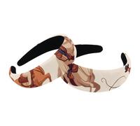 2 fasce per capelli in velluto a turbante largo, colorate cowboy selvaggi occidentali, motivo cavalli, alla moda, fasce elastiche per capelli, da donna, 2 dimensioni