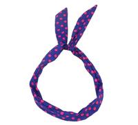 2 fasce per capelli rotonde da donna, con fiocco, stile turbante, stile vintage, accessorio per capelli per donne anni '90, blu reale
