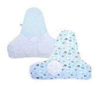 2 Fasce per Neonati, Sacco Nanna per Neonati in Cotone con Motivo a Balena, Coperta per Neonati Unisex, Sacco Nanna per Neonati da 0 a 3 Mesi(L-Blu)